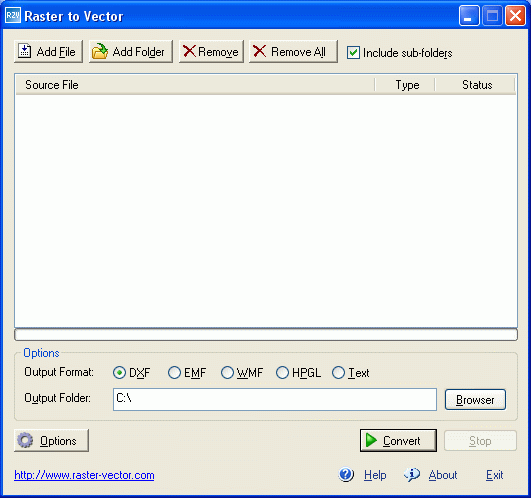 Screenshot of Raster to Vector Normal